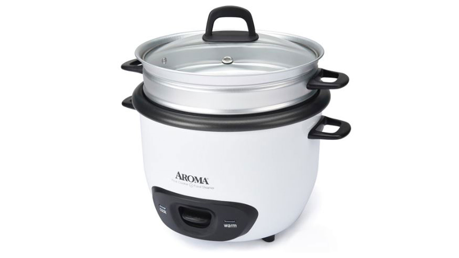Aroma ARC-743-1NG 3-Cup Uncooked 6-Cup Cooked Rice Cooker and Food Steamer 