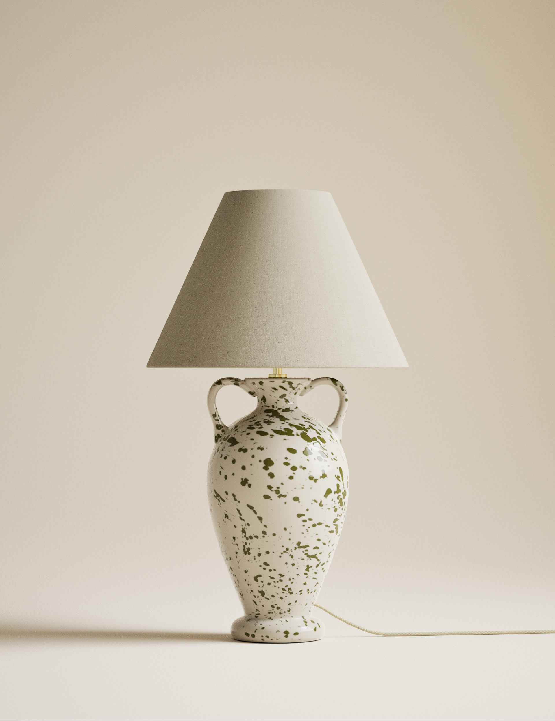 Splatter Effect Urn Table Lamp