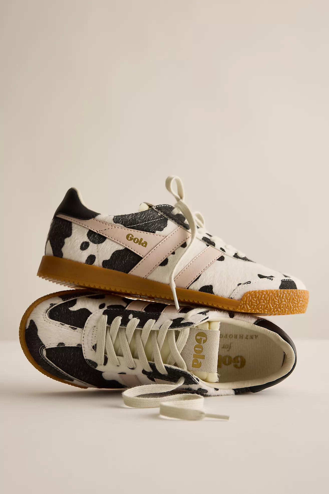Gola X Anthropologie Elan Cow Print Trainers