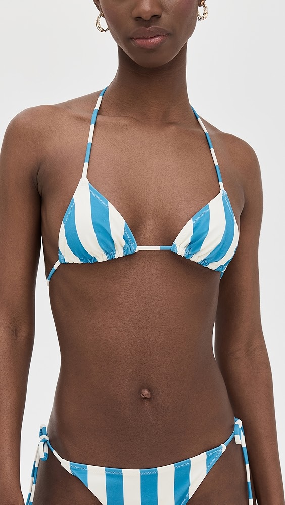 Solid 
Striped the Iris Bikini Top