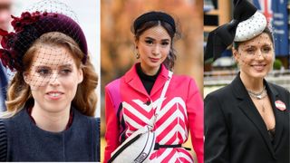 3 pictures of 3 street style influencers wearing fancy headbands