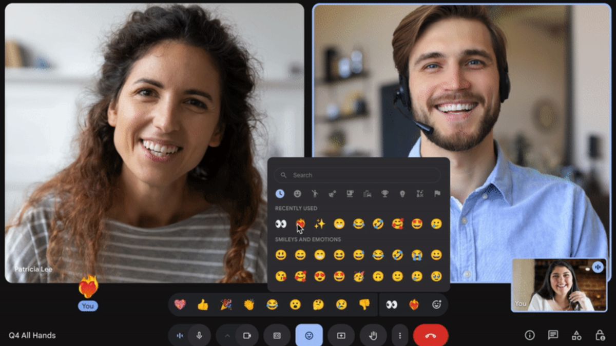 Unleash your creativity: Google Meet adds nearly 4,000
emojis for reactions in video calls