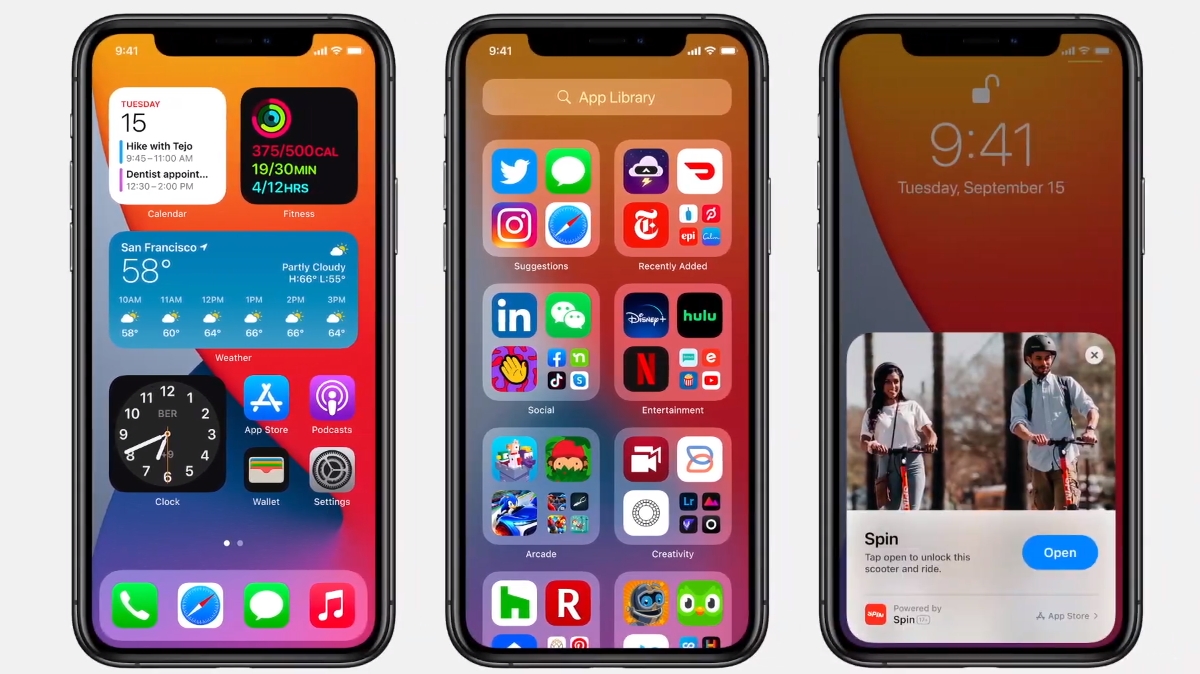 original iphone home screen layout ios 14