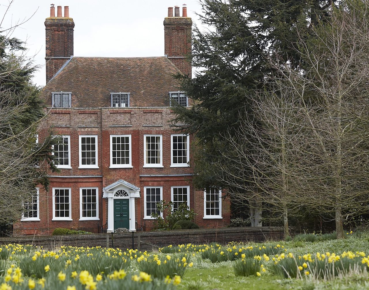 Entrance front of Owletts, seen from the orchard