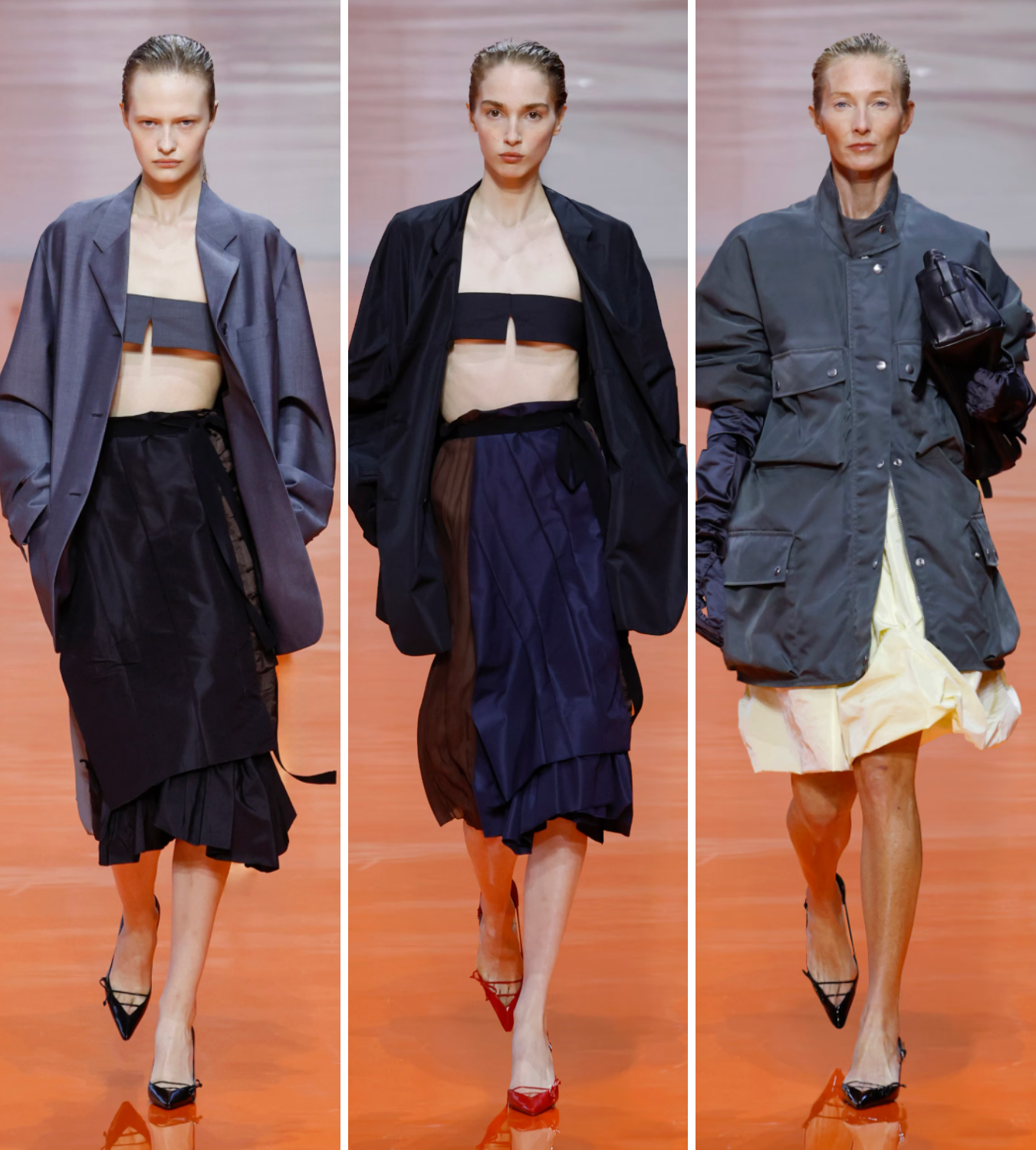 Prada 226 runway patent pumps