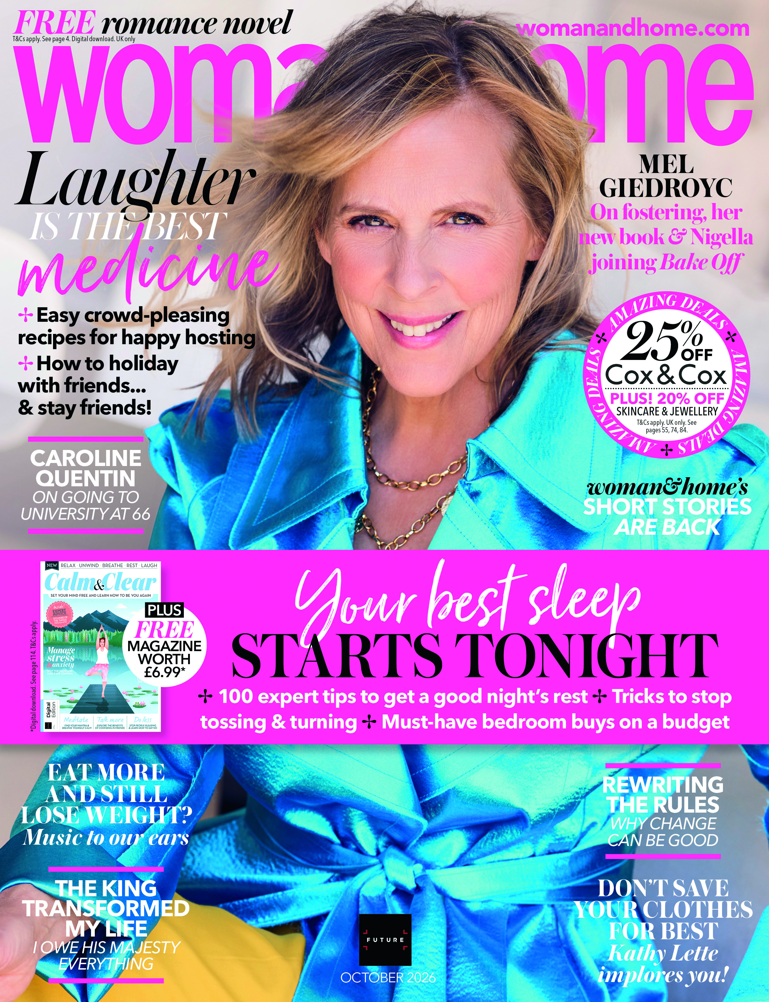 Mel Giedroyc for woman&amp;amp;home October 2026 Issue