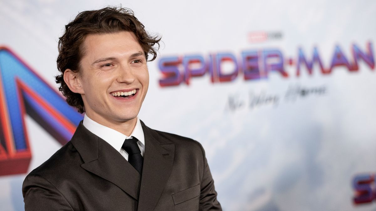 Tom Holland on the red carpet for &#039;Spider-Man: No Way Home&#039;.