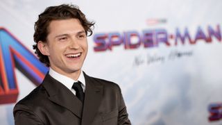 Tom Holland on the red carpet for 'Spider-Man: No Way Home'.