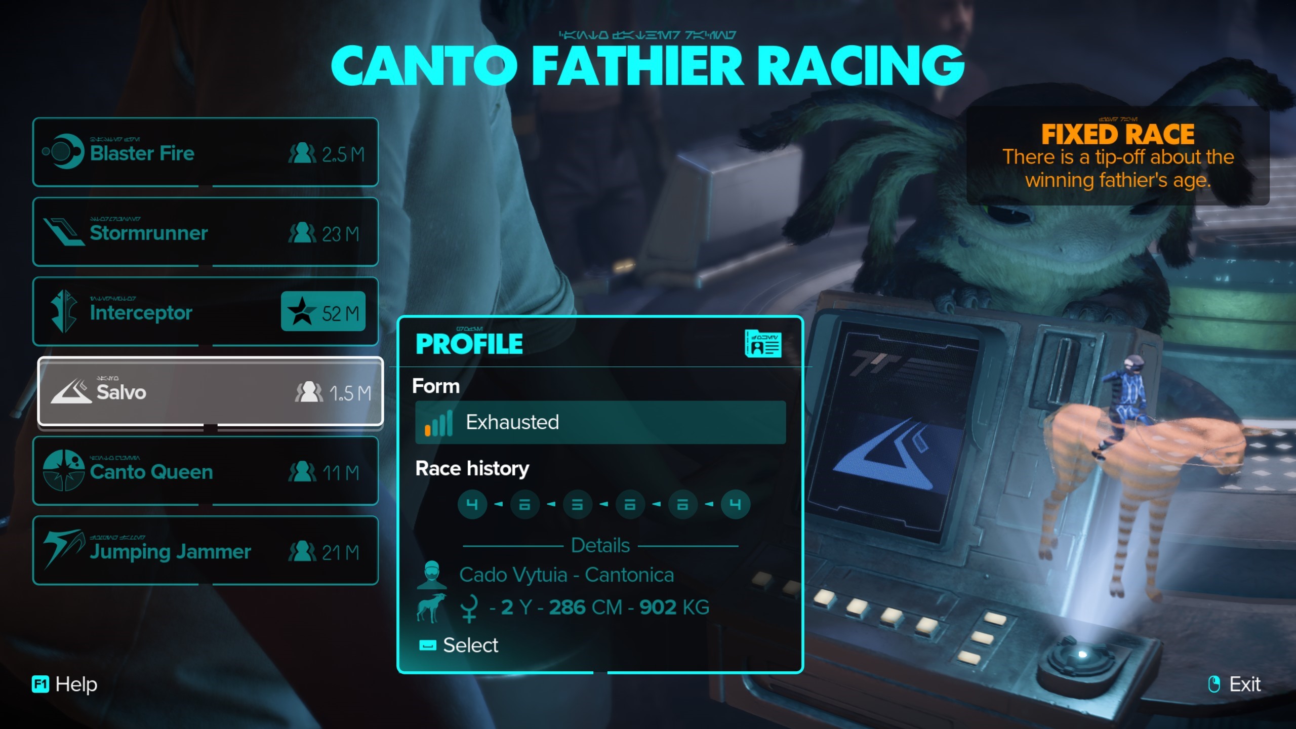 Star Wars Outlaws Fathier Race Profiles