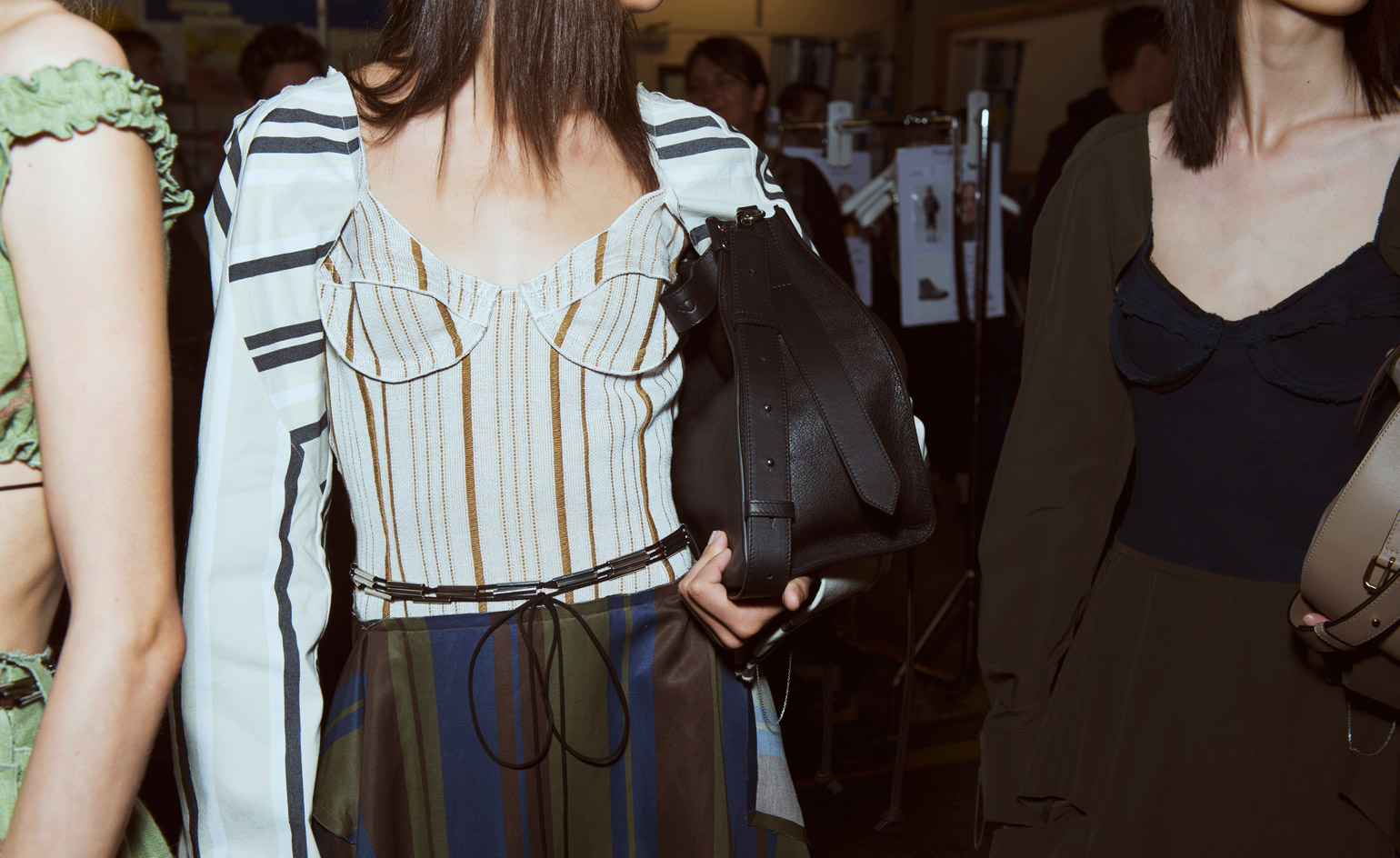 Striped knitwear and a collaboration with Converse