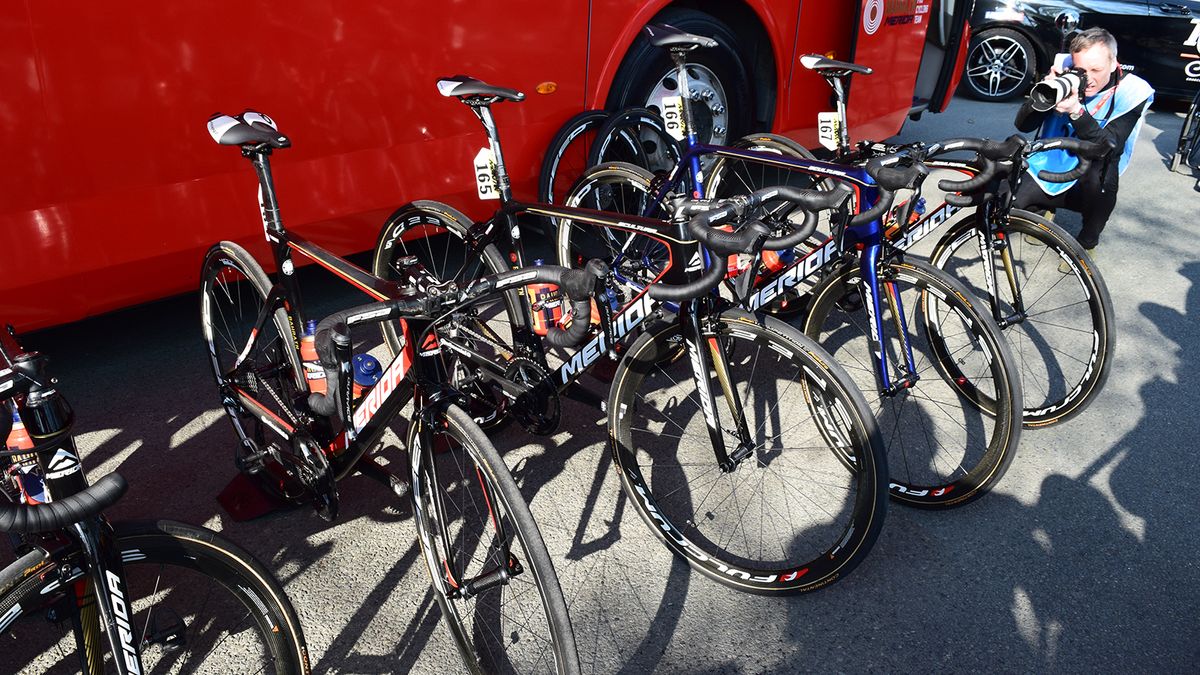 Bahrain-Merida riders raced on a mix of Merida Reacto and Scultura framesets