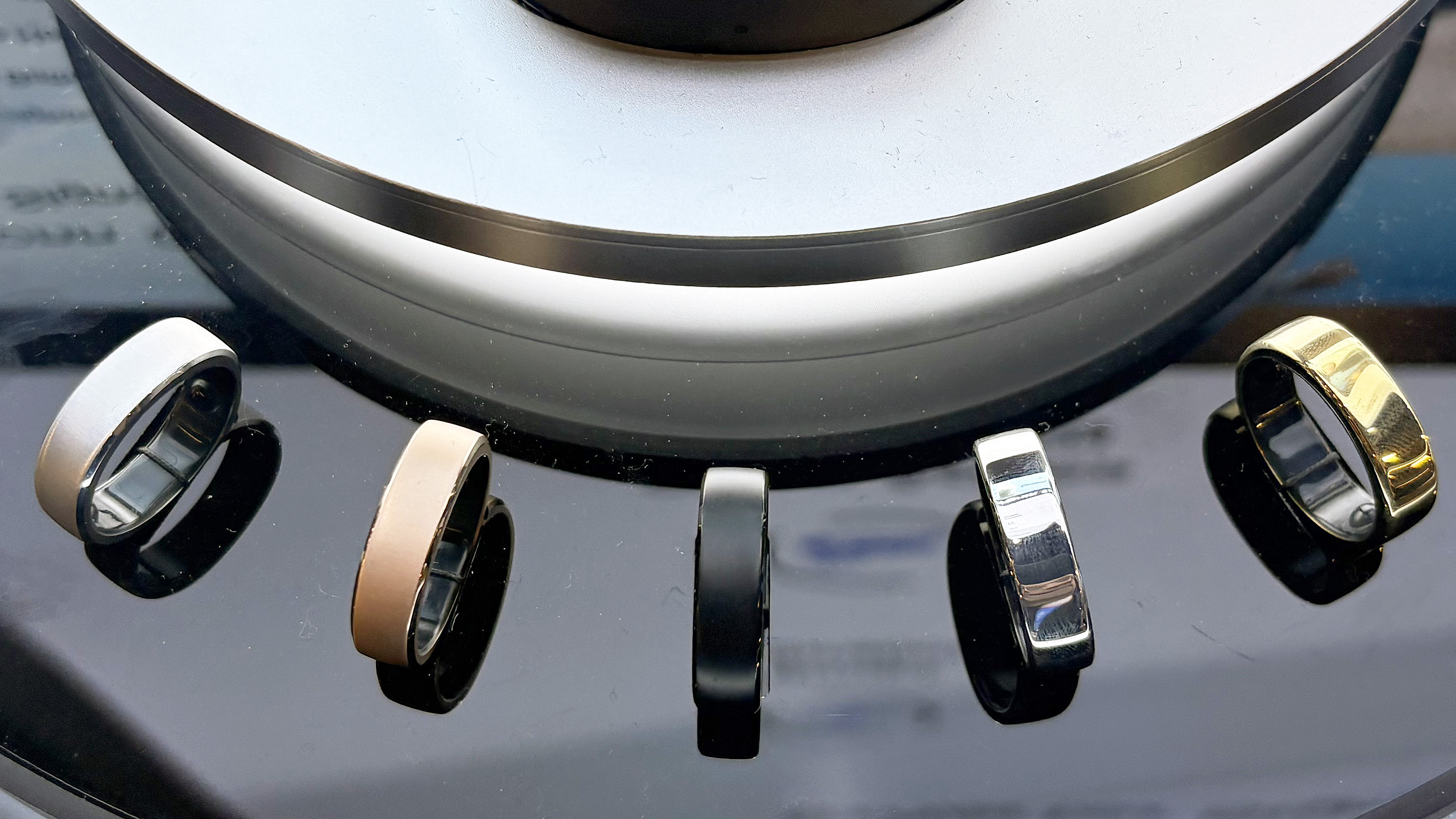 Close-up of the RingConn Gen 3 smart ring at CES 2026