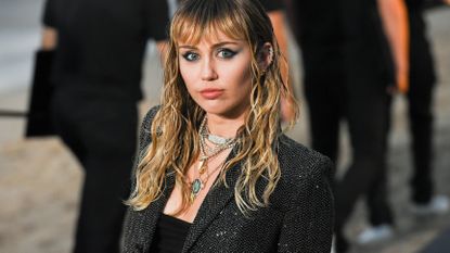 Miley Cyrus at Saint Laurent mens spring summer 20 show on June 06, 2019 in Malibu, California