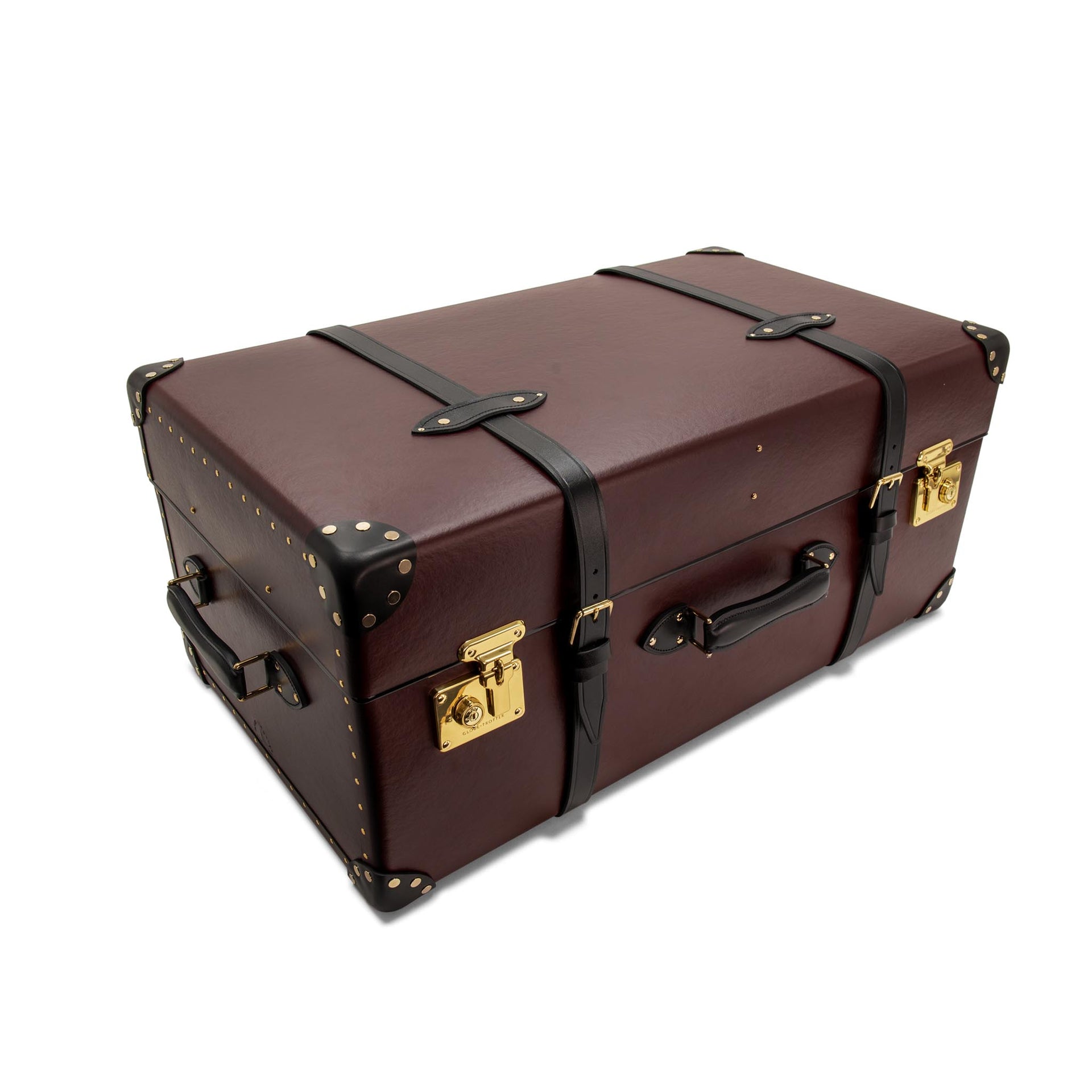 Centenary &amp;middot; Steamer Home Trunk | Oxblood/black/gold