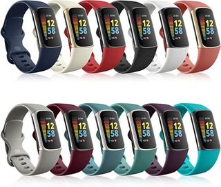 Fitbit Charge 5 Omee Soft Silicone Bands 12 Pack Reco