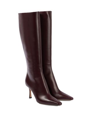 Jimmy Choo, Agathe 85 Leather Knee-High Boots