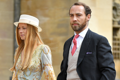 James Middleton and wife Alizée Thevenet at Harry and Meghan's wedding 2018