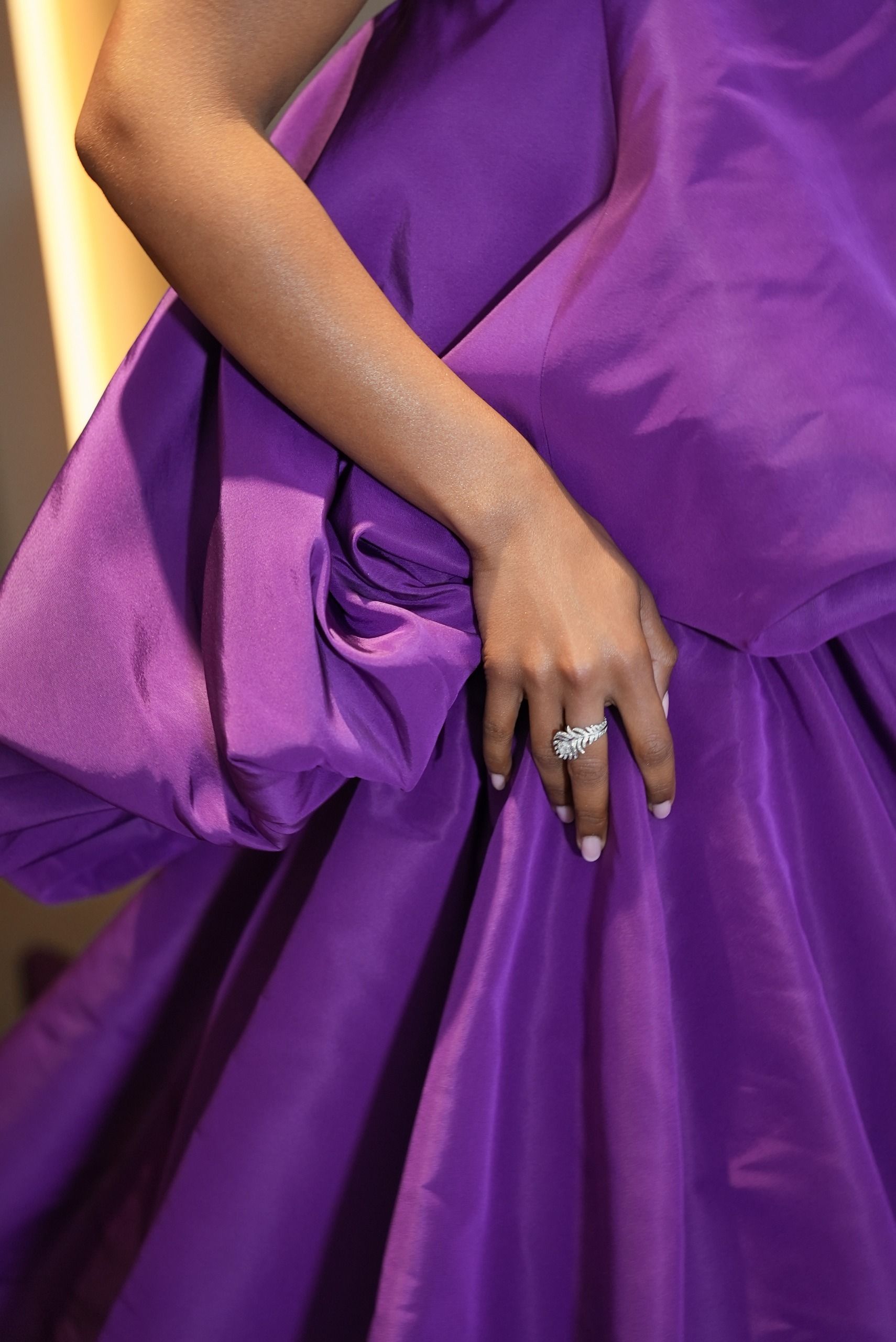Naomi Ackie's getting ready photos before the 2026 Academy Museum Gala