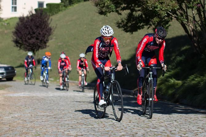 Team USA climbing cobbles Libby Hill