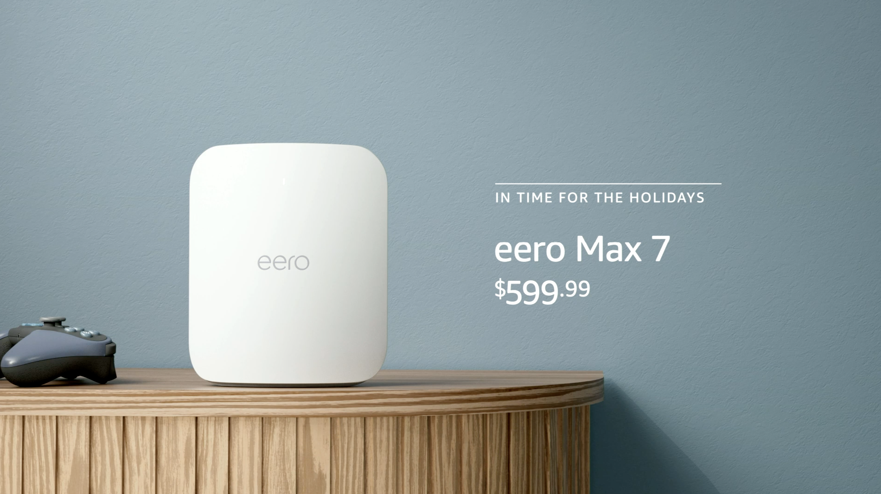 The eero Max 7 router on a table