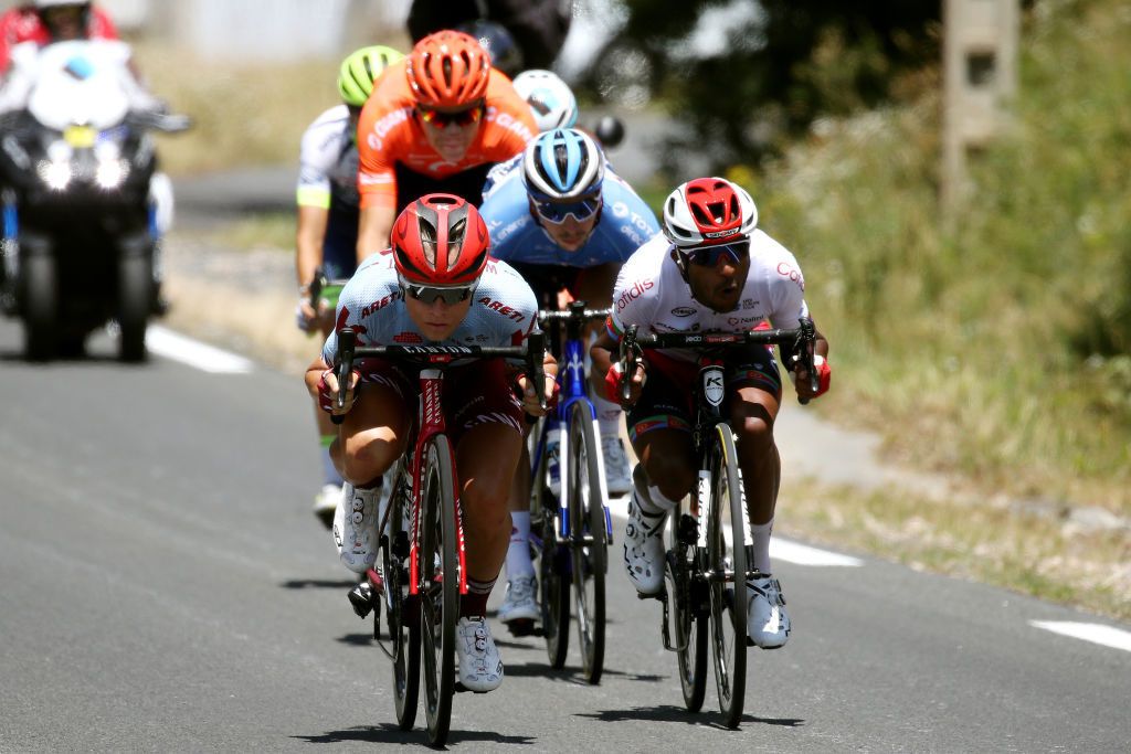 The main break on stage 10 of the Tour de France