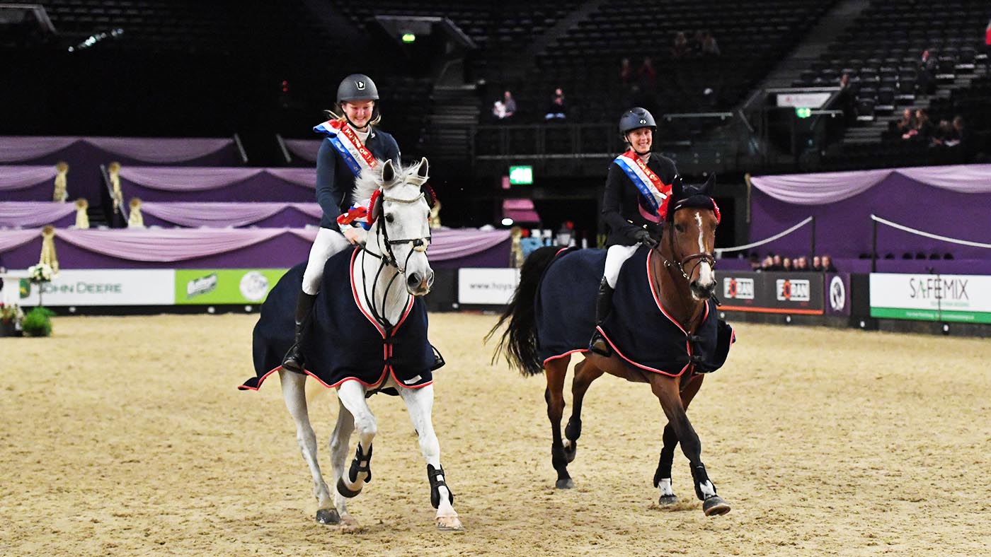 Serena Kullich riding COOLEY RIVER and Stacey COOK riding Giggant winner of the Silver &amp;amp; Bronze League Championship during the Horse of The Year Show at the NEC in Birmingham in the UK between the 2nd - 6th October 2019