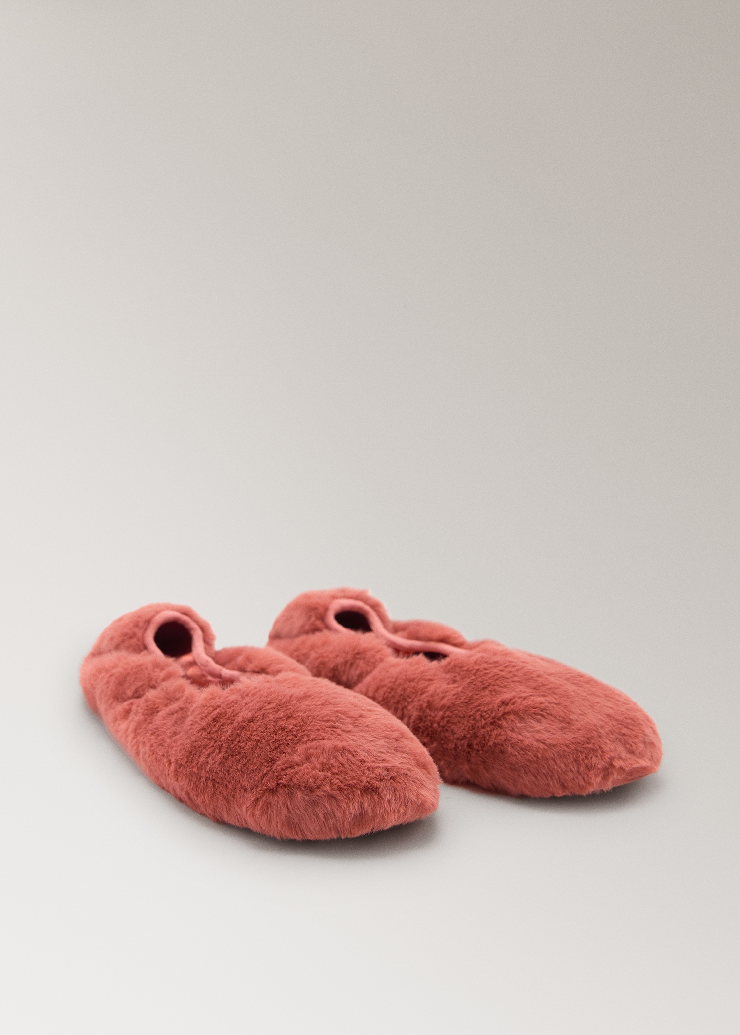 Faux-Fur Ballerina Flats - Women | Mango Usa