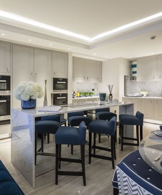 The UK's most expensive property, kitchen and dining table in the Mayfair townhouse