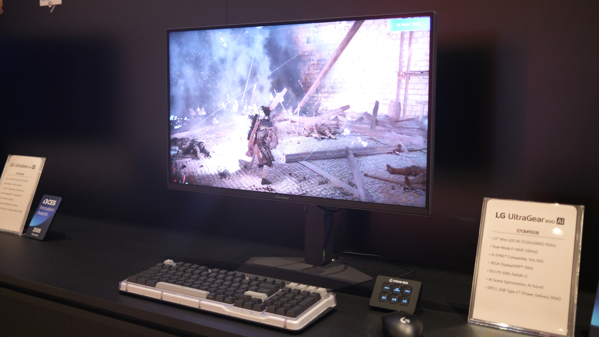 LG UltraGear Evo monitor at CES 2026