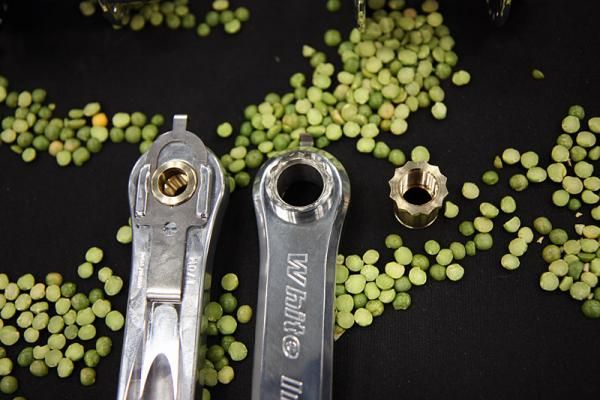 White Industries says the quick-release pedal inserts in its special crankarms are handy for travel bikes.