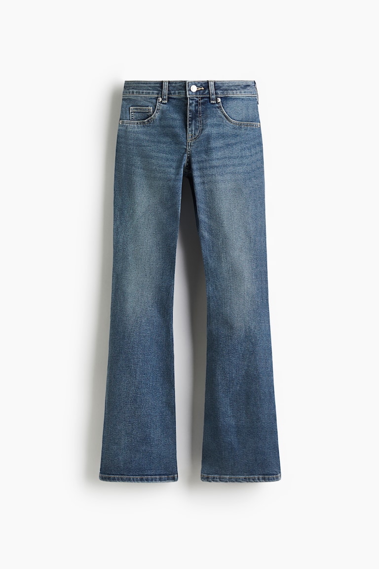 Low Rise Flared Leg Jeans