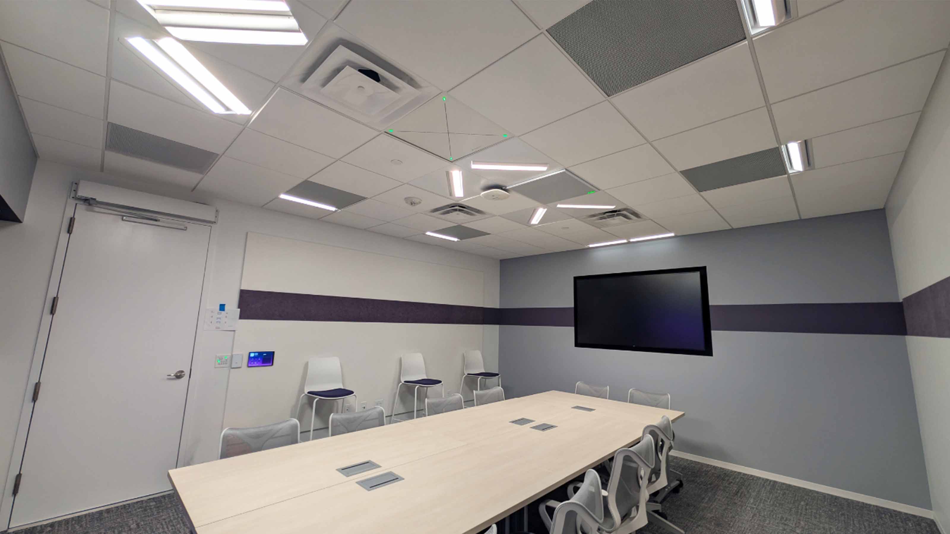 Conference Room with Brightline Lighting