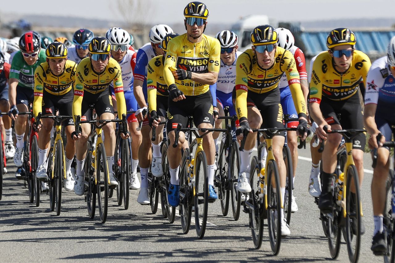 Itzulia Basque Country 2022 61st Edition 2nd stage Leitza Viana 2076 km 05042022 Primoz Roglic SLO Team Jumbo Visma photo Luis Angel GomezSprintCyclingAgency2022