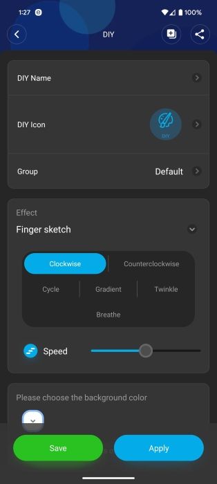 Govee app screenshots of Christmas String Lights