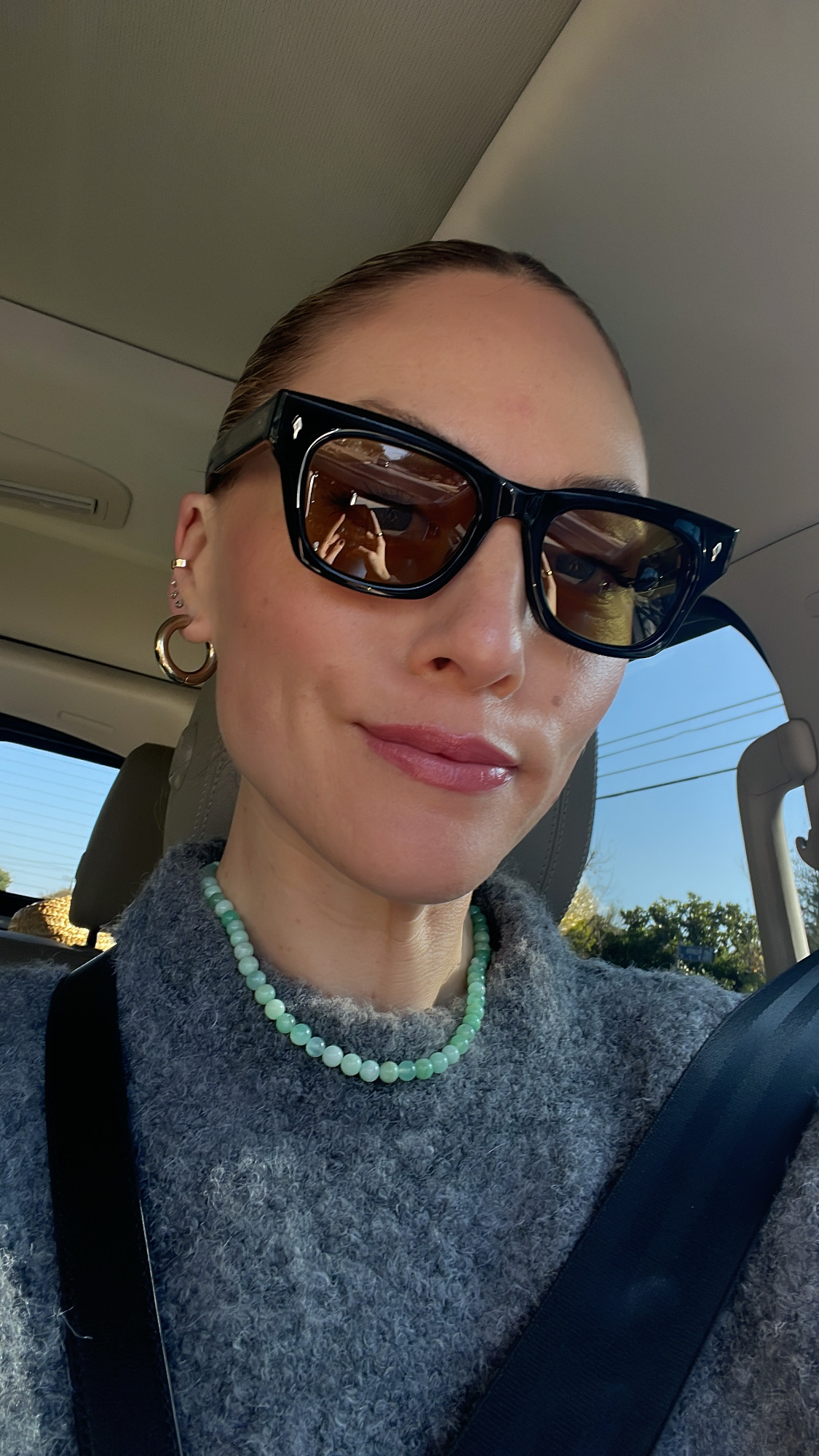 Brooke Ely Danielson wearing JACQUES MARIE MAGE sunglasses