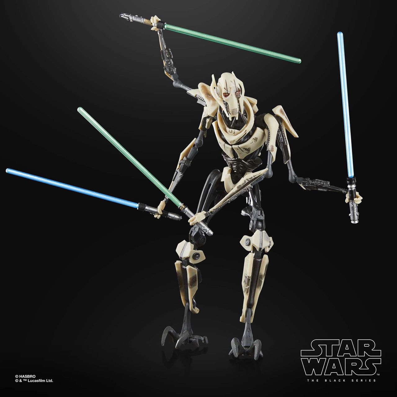 General Grievous (Battle Damaged) action figure posed against a black background