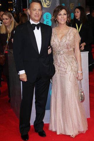 Tom Hanks And Rita Wilson At The BAFTAs 2014