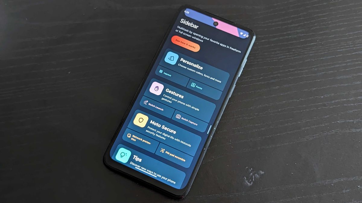 Moto G Power 5G personalization options