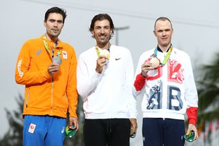Tom Dumoulin, Fabian Cancellara and Chris Froome made up the Olympic TT podium