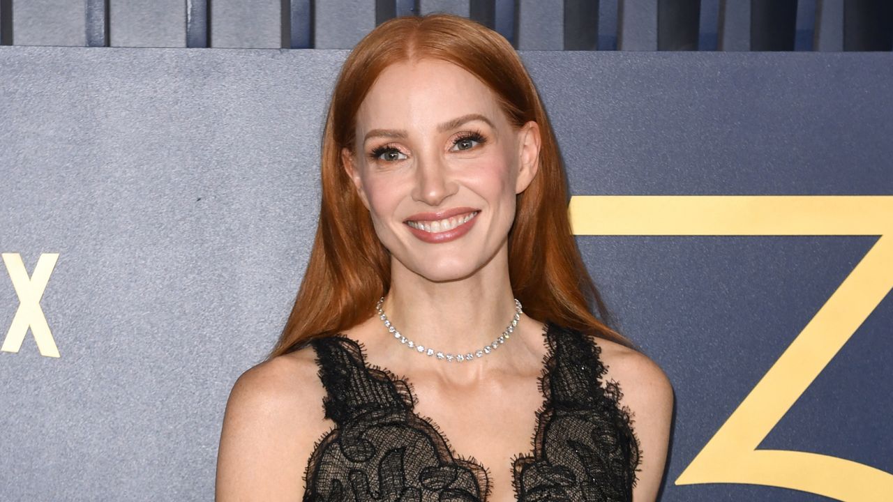 Jessica Chastain arrives for the 30th Annual Screen Actors Guild awards.