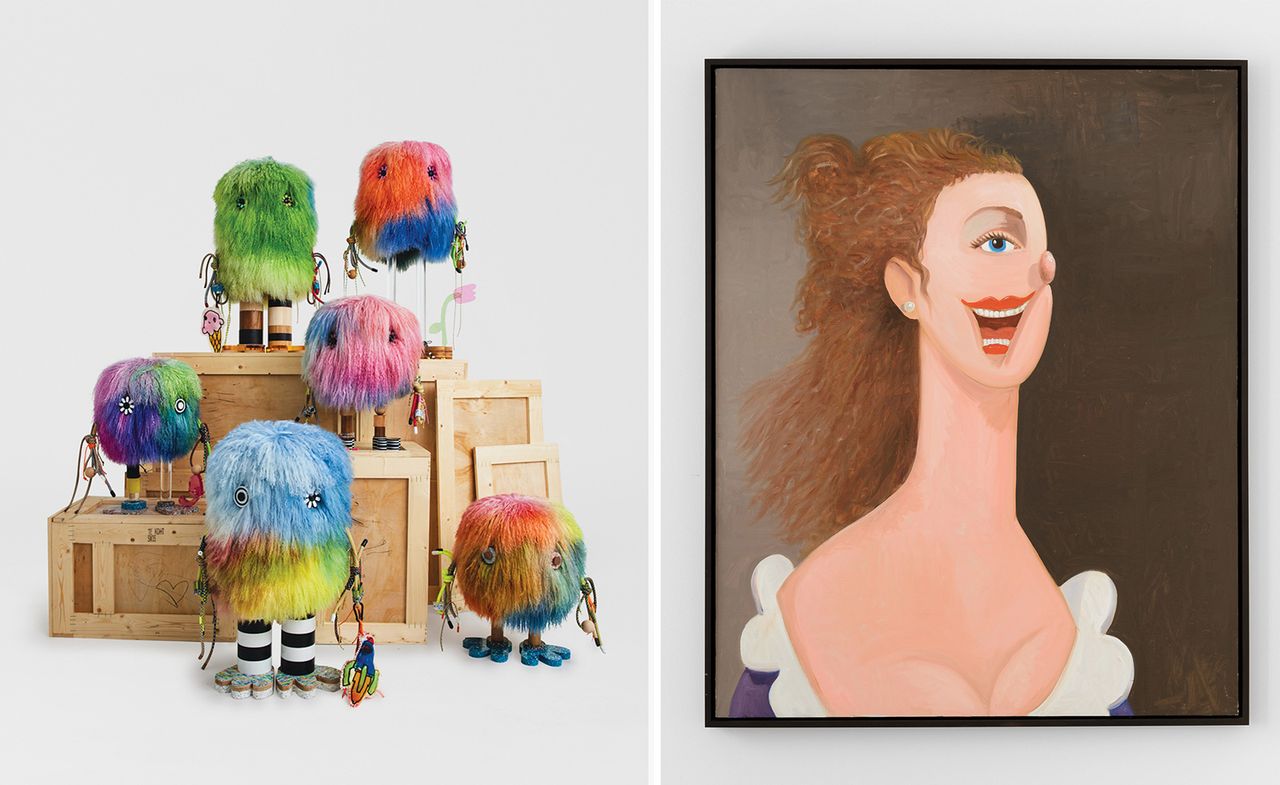 statues and artwork from Pharrell Williams&#039; Just Phriends Joopiter auction curated by Sarah Andelman