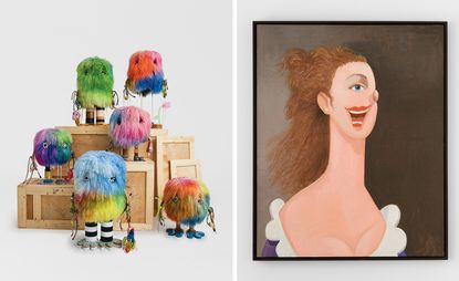 statues and artwork from Pharrell Williams' Just Phriends Joopiter auction curated by Sarah Andelman