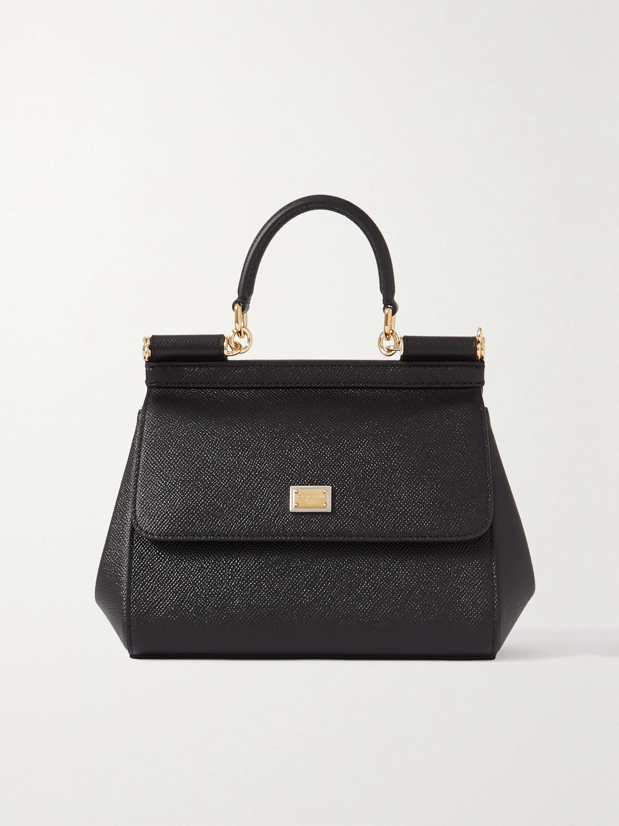 Sicily Small Textured-Leather Shoulder Bag