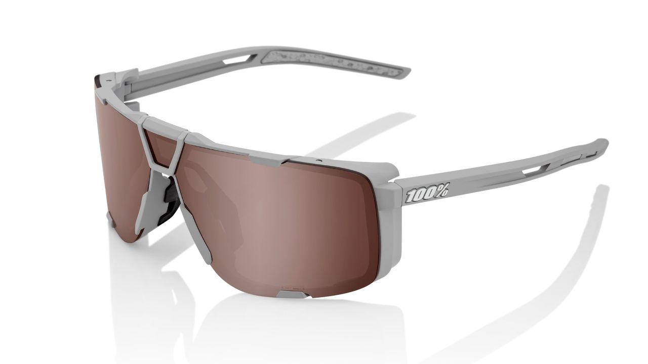 100% Eastcraft sunglasses in grey with crimson mirror lenses