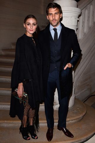 Olivia Palermo And Johannes Huebl Attend The Valentino Couture Show