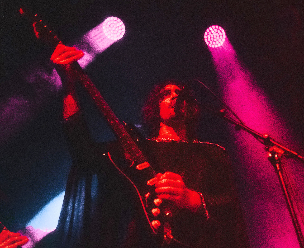 H&amp;auml;llas' Rickard Swahn performs onstage