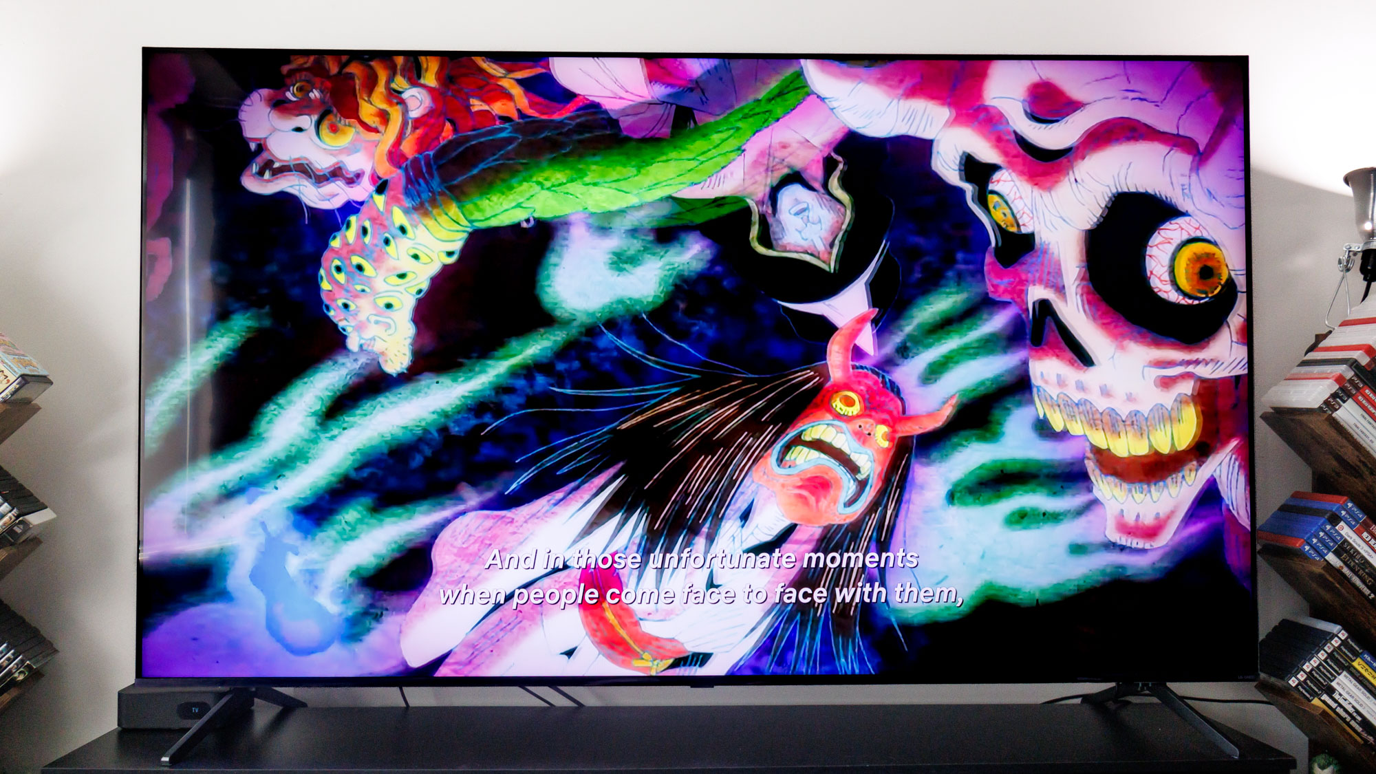 LG QNED92 Mini-LED TV on a stand