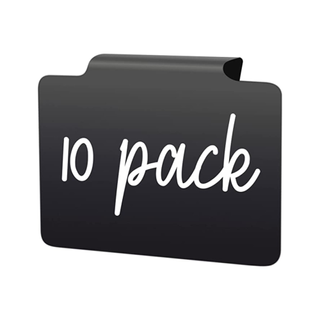 A black label that says '10 pack'