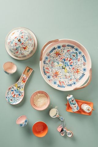 eres salt and pepper shaker, measuring cups and other bits and bobs from anthropologie