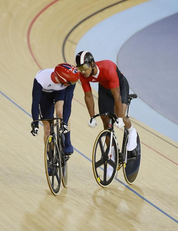 Jason Kenny (Great Britain) and Nijisane Phillip (Trinidad &amp; Tobago) met in the men's sprint semi-finals